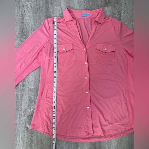 J MCLAUGHLIN Womens jersey Knit ButtonFront 3/4 Sleeve Blouse Size XL - Picture 8 of 8